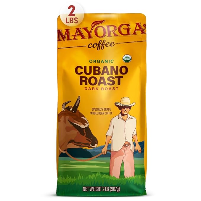 Mayorga Organic Cafe Cubano Dark Roast Coffee Beans
