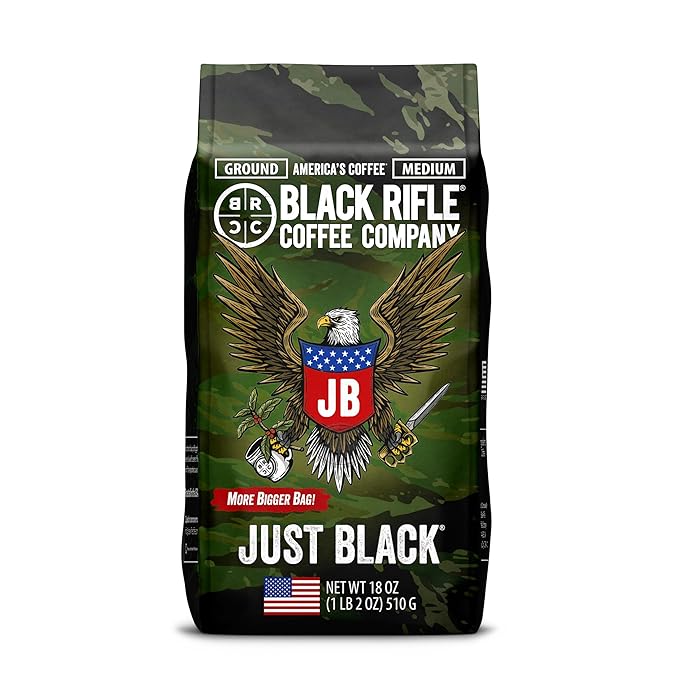 Black Rifle Coffee Just Black Medium Roast Ground 18oz