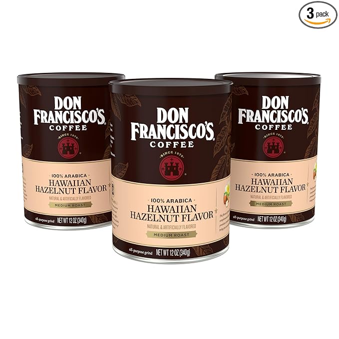 Don Francisco's Hawaiian Hazelnut Arabica Coffee Trio