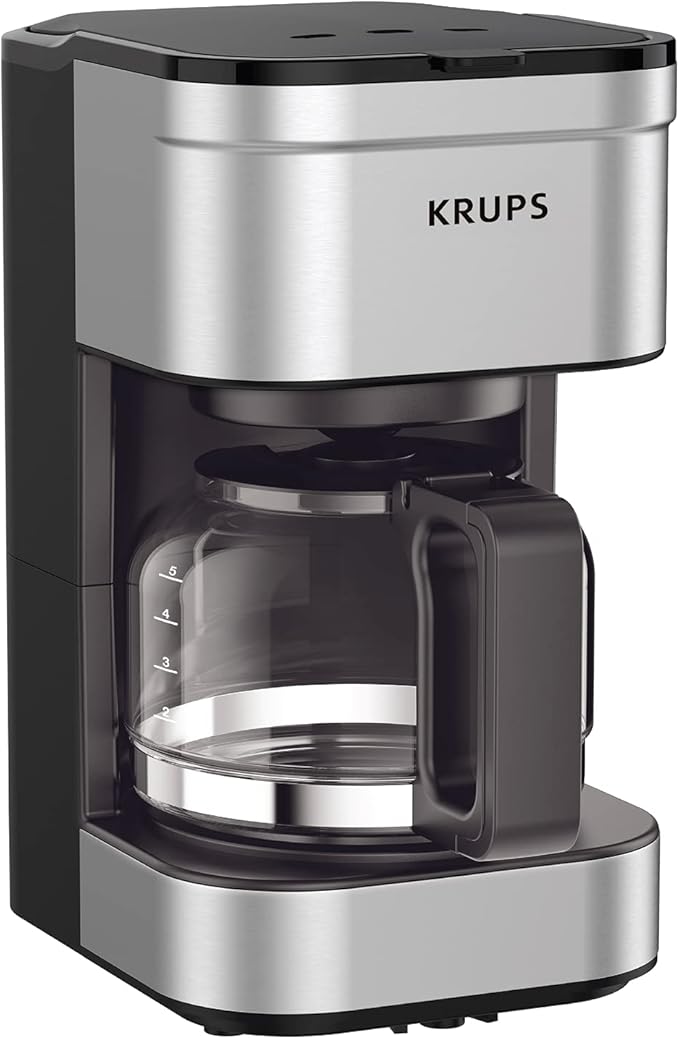 KRUPS Simply Brew 5-Cup Stainless Steel Coffee Maker