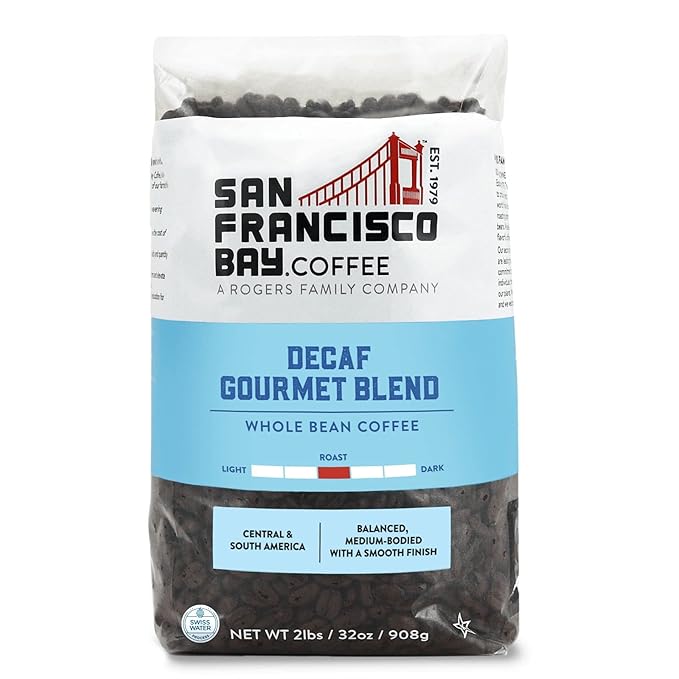 San Francisco Bay Decaf Gourmet Whole Bean Coffee – 2lb