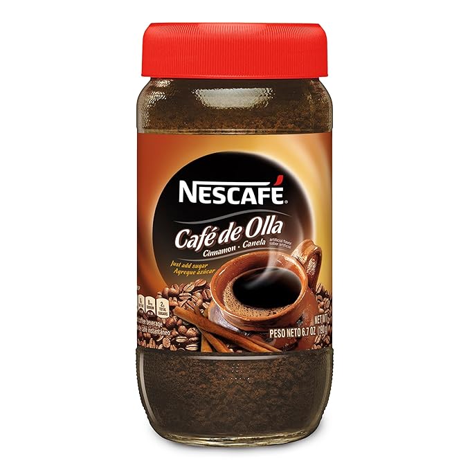 NESCAFE Cafe de Olla Cinnamon Instant Coffee Jar